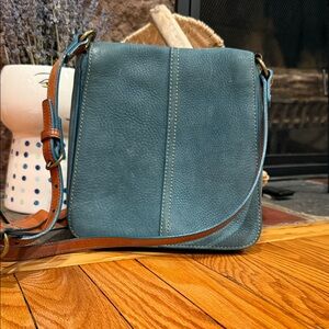 Coach Blue Leather Crossbody Bag